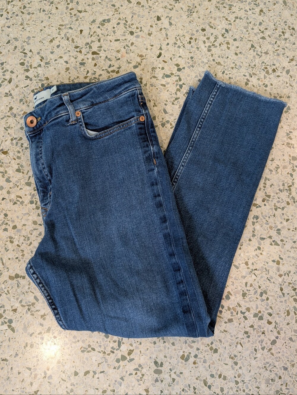 Vineyard Vines Women's Straight-Leg Medium Blue Jeans